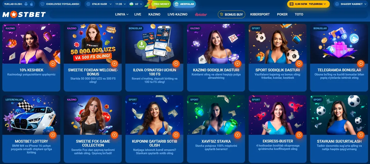 Mostbet UZ com orqali hisobni yuritish